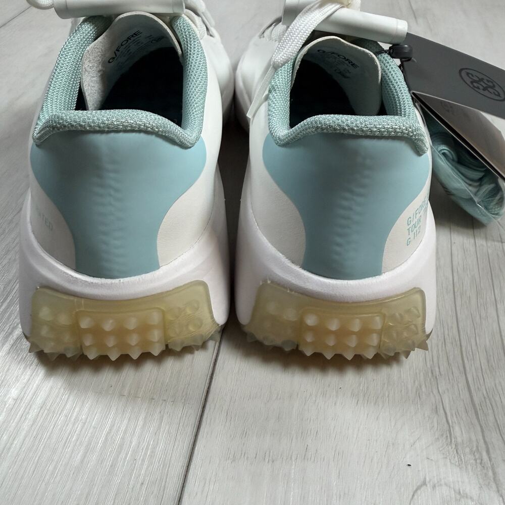 G/Fore Gfore G4 Kiltie G.112 Golf Shoes Women’s 5.5 Sea Glass Blue White - Picture 8 of 9